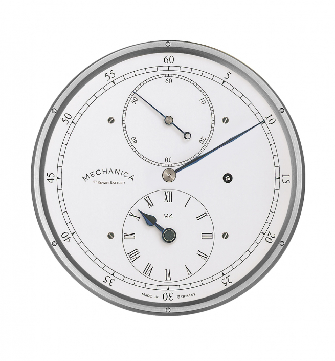 Mechanica M4_Zifferblatt_Regulator_Nickel Mobil